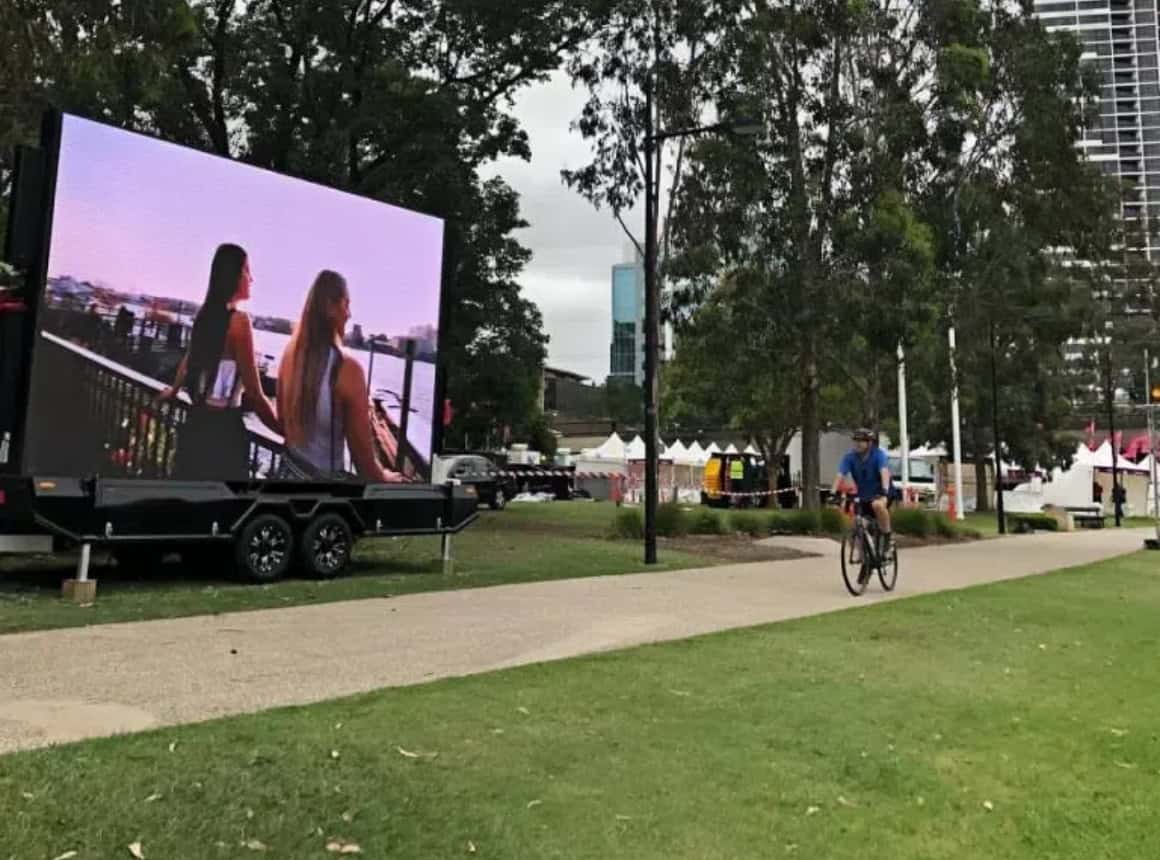 LED Screen Trailer for outdoor use