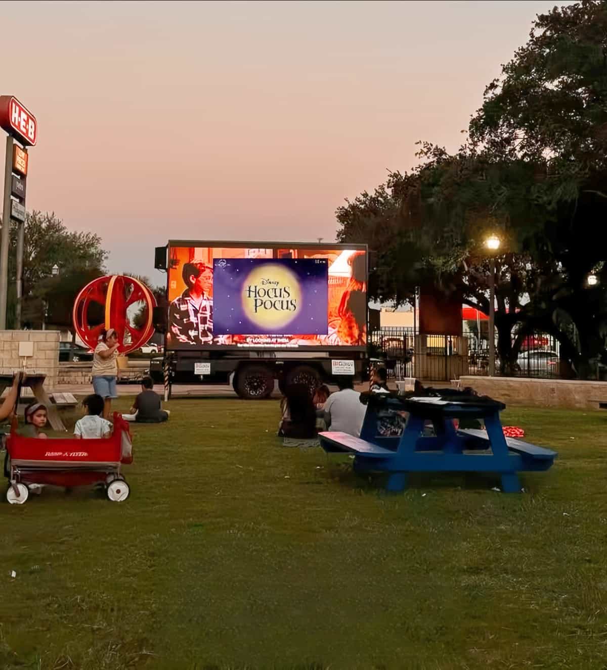 MOBO LED screen trailer in Movie Night events