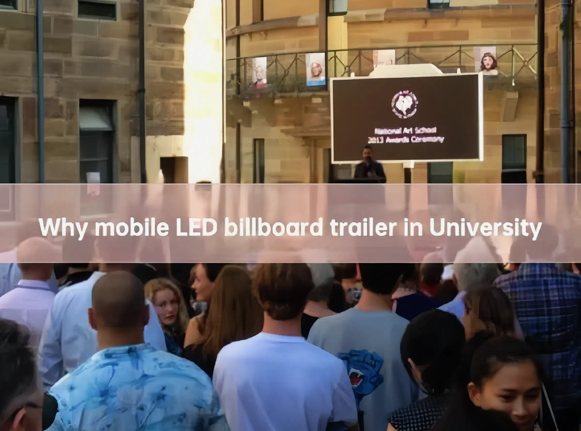 why led screen trailer in campus