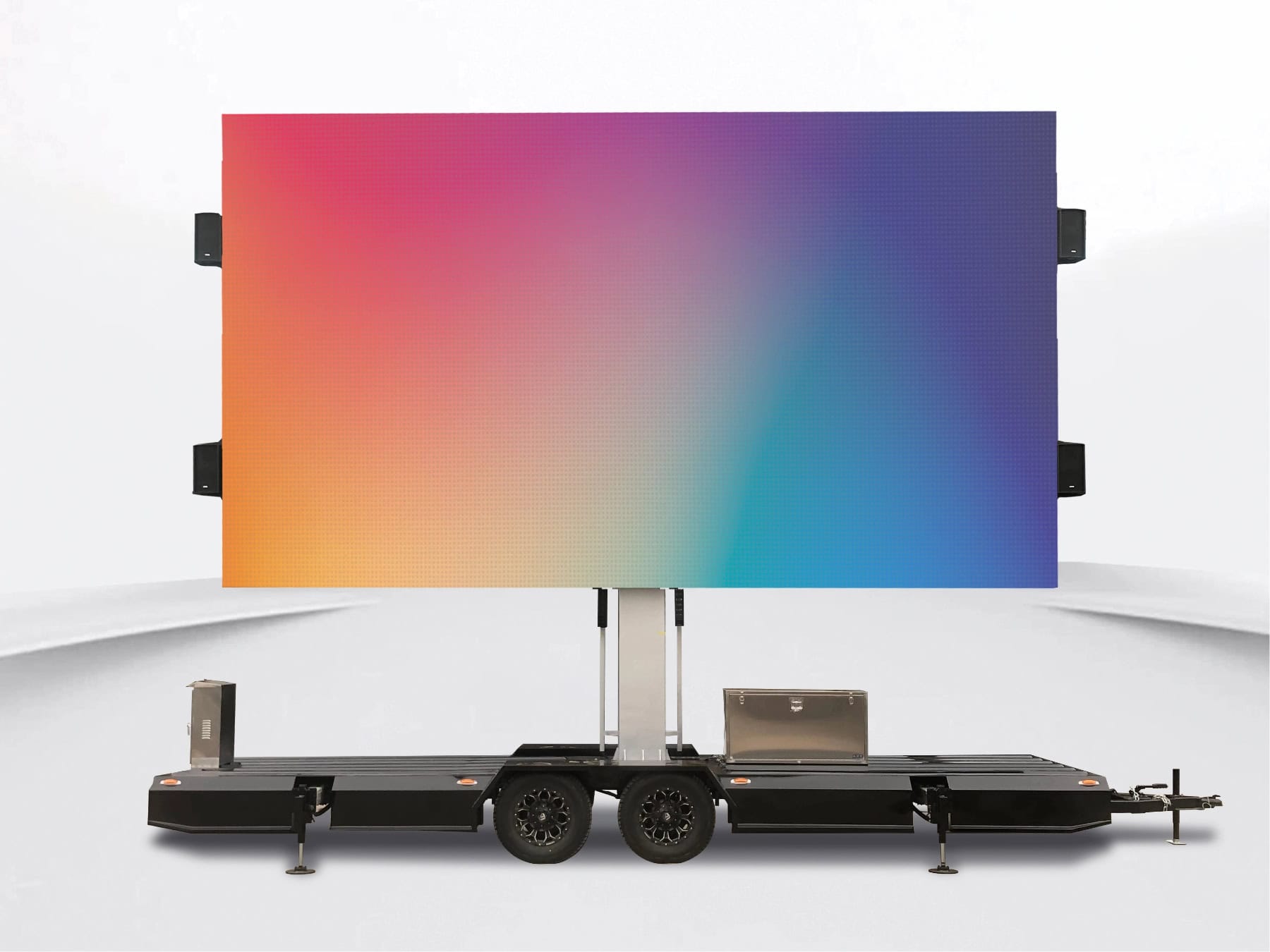 MB-28 mobile flatbed LED screen trailer
